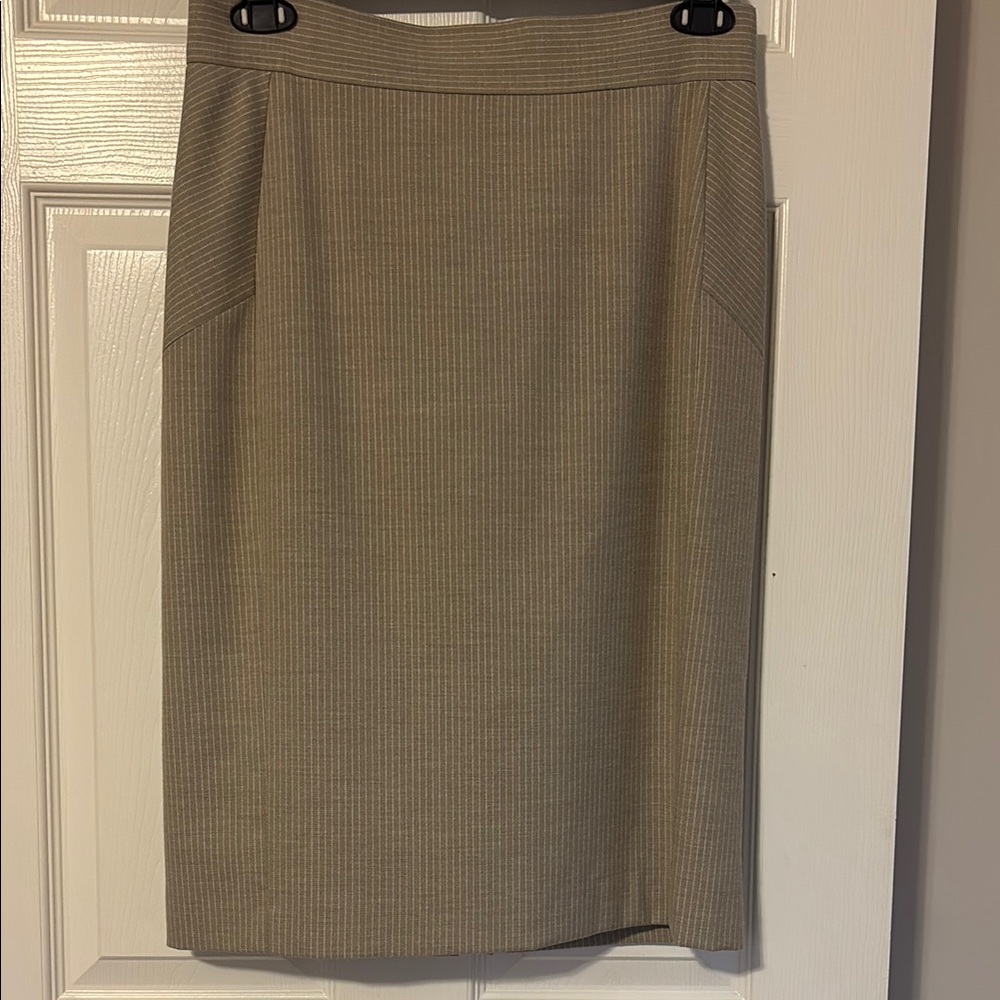 ANTONIO MELANI Tan Pencil Skirt Knee-Length Work
